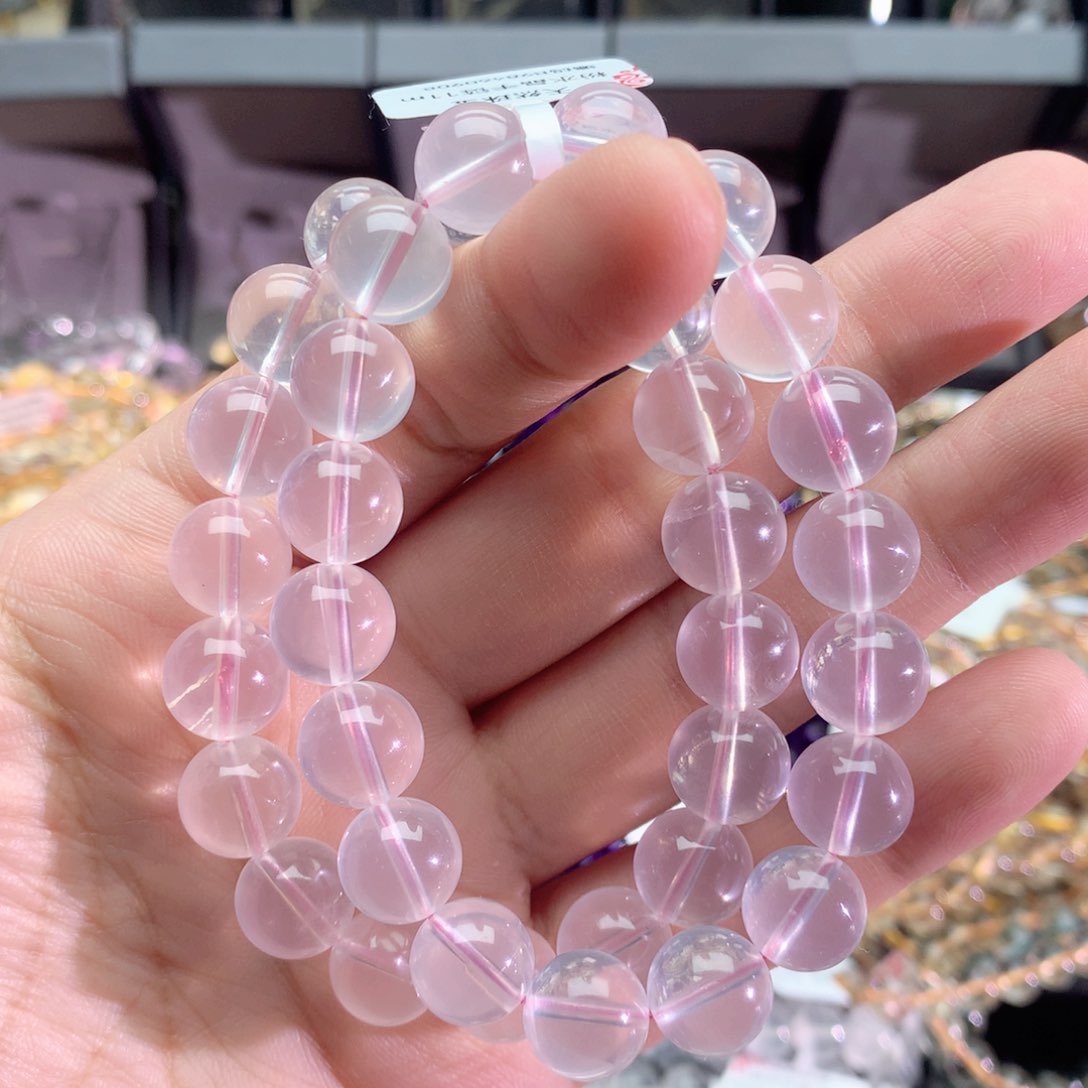 水晶手串未镶嵌粉水晶手链11