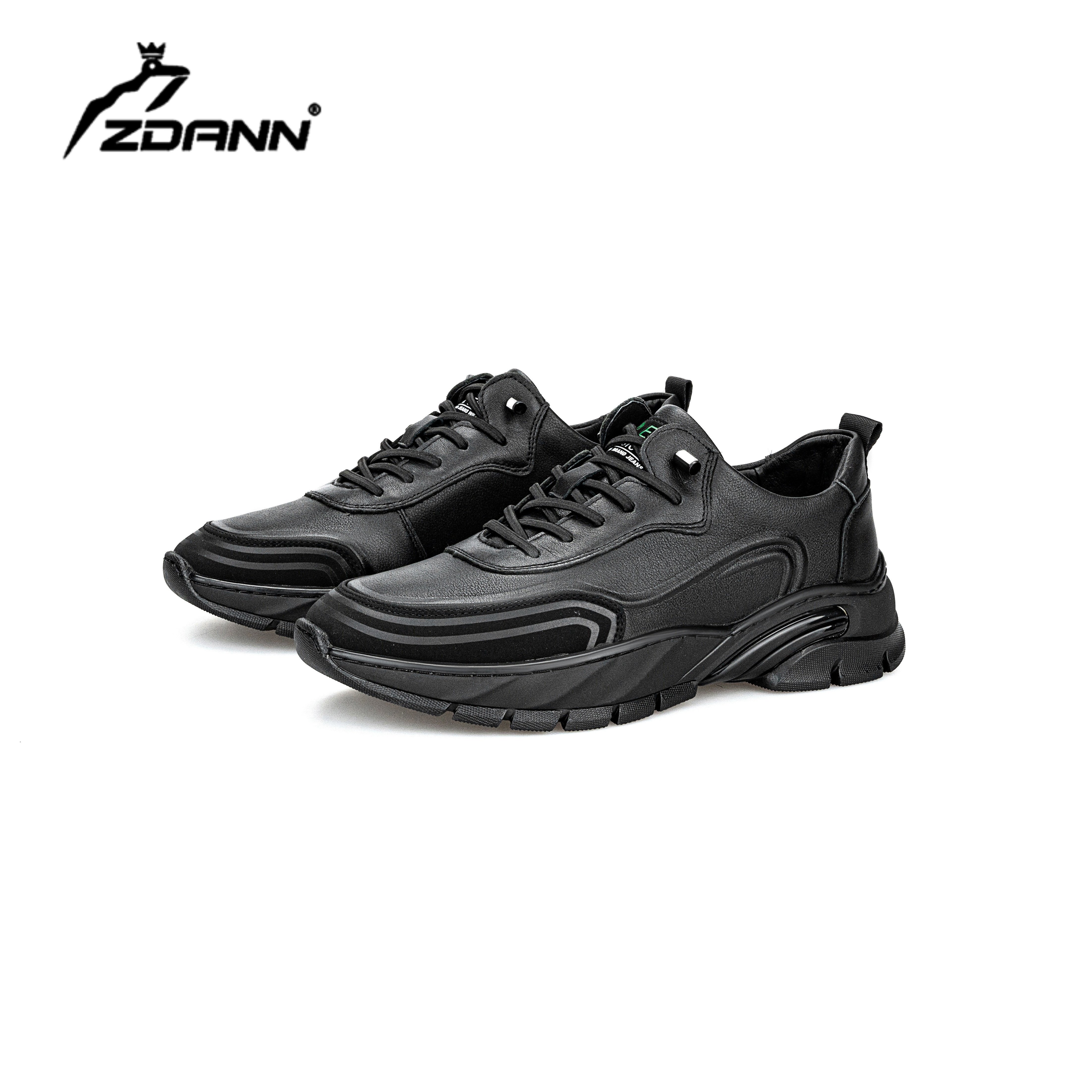 ZDANN正丹奴秋冬季时尚休闲皮鞋头层牛皮潮流时尚商务秋冬款男鞋