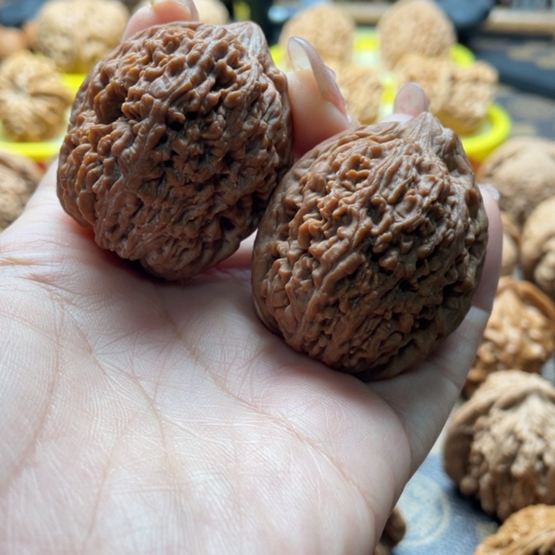 文玩核桃把件36大蒜头核桃