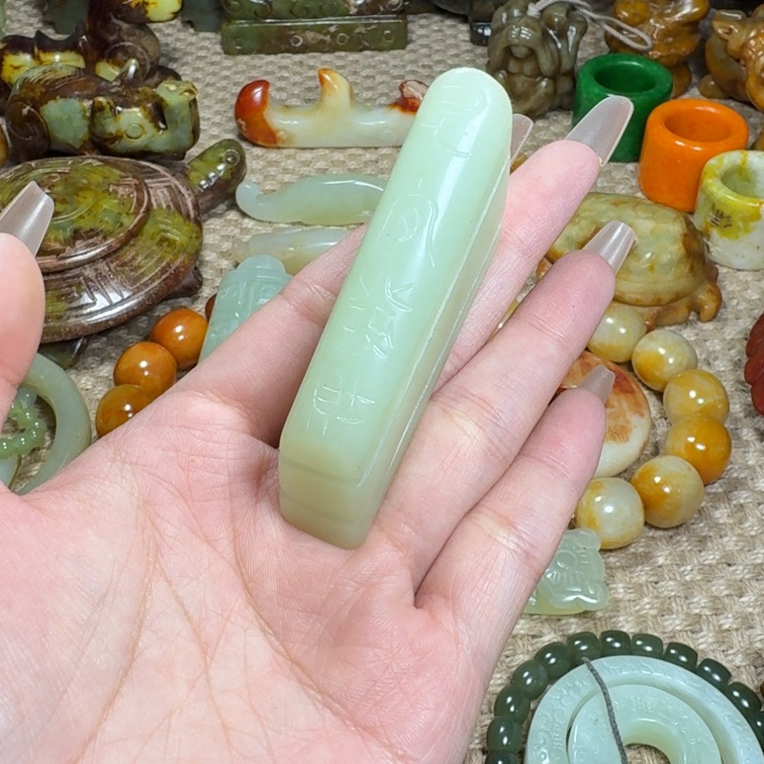 白玉菩提吊坠挂件