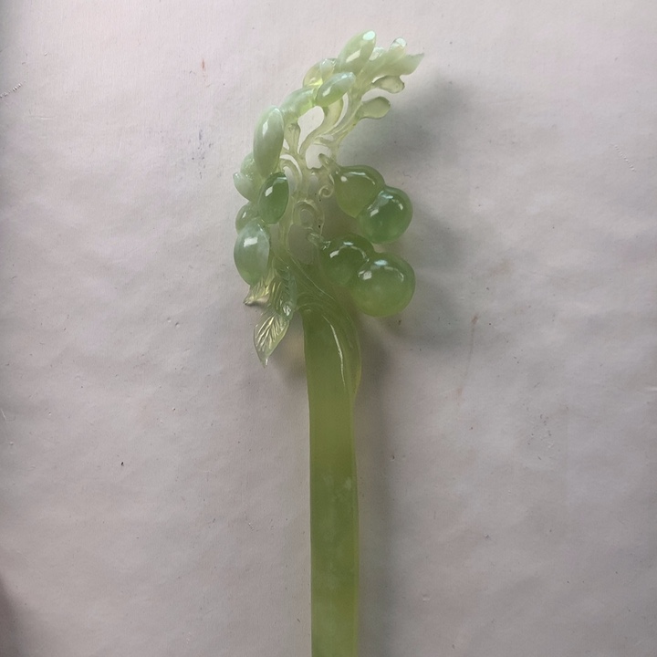 醉****未镶嵌蛇纹石玉发饰