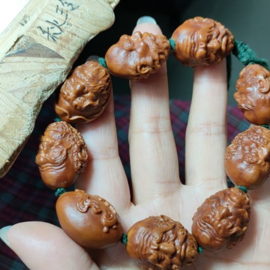 手串/手链橄榄核达摩手串出油了