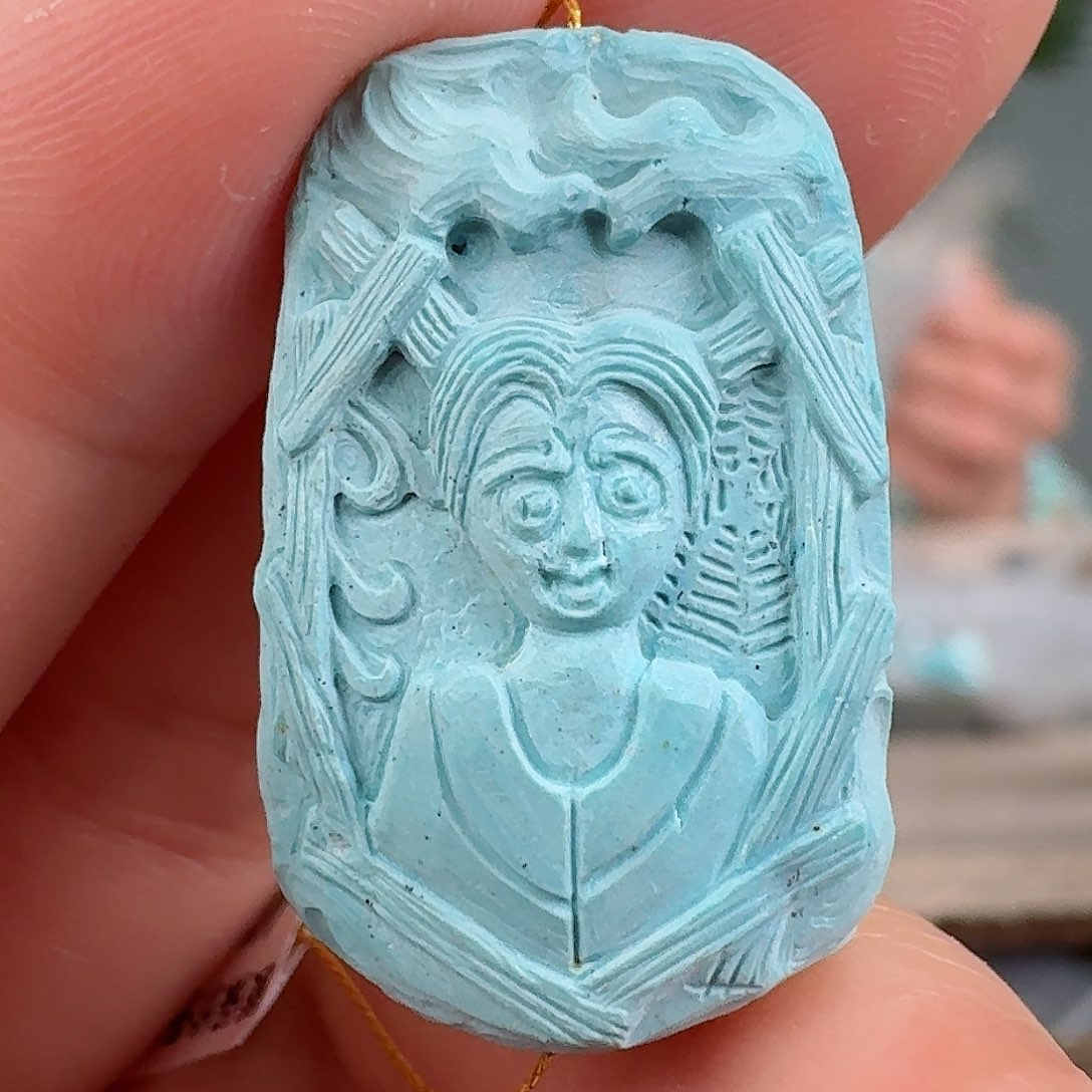 绿松石珠宝奇石未镶嵌