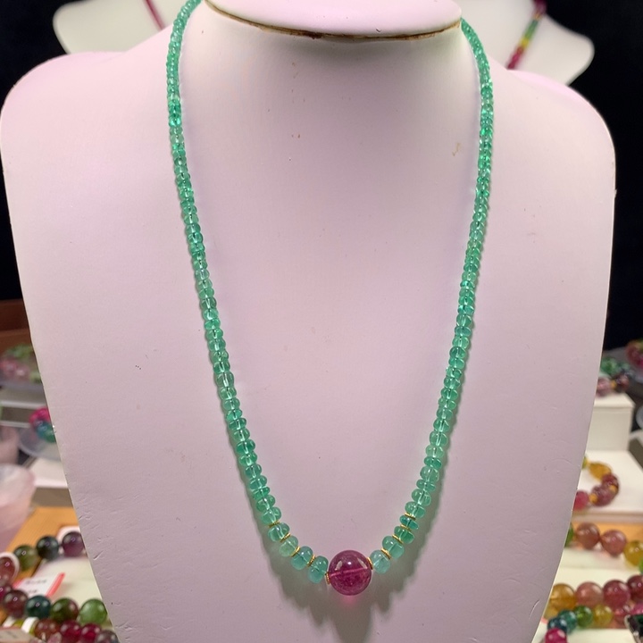 双色碧玺手链未镶嵌