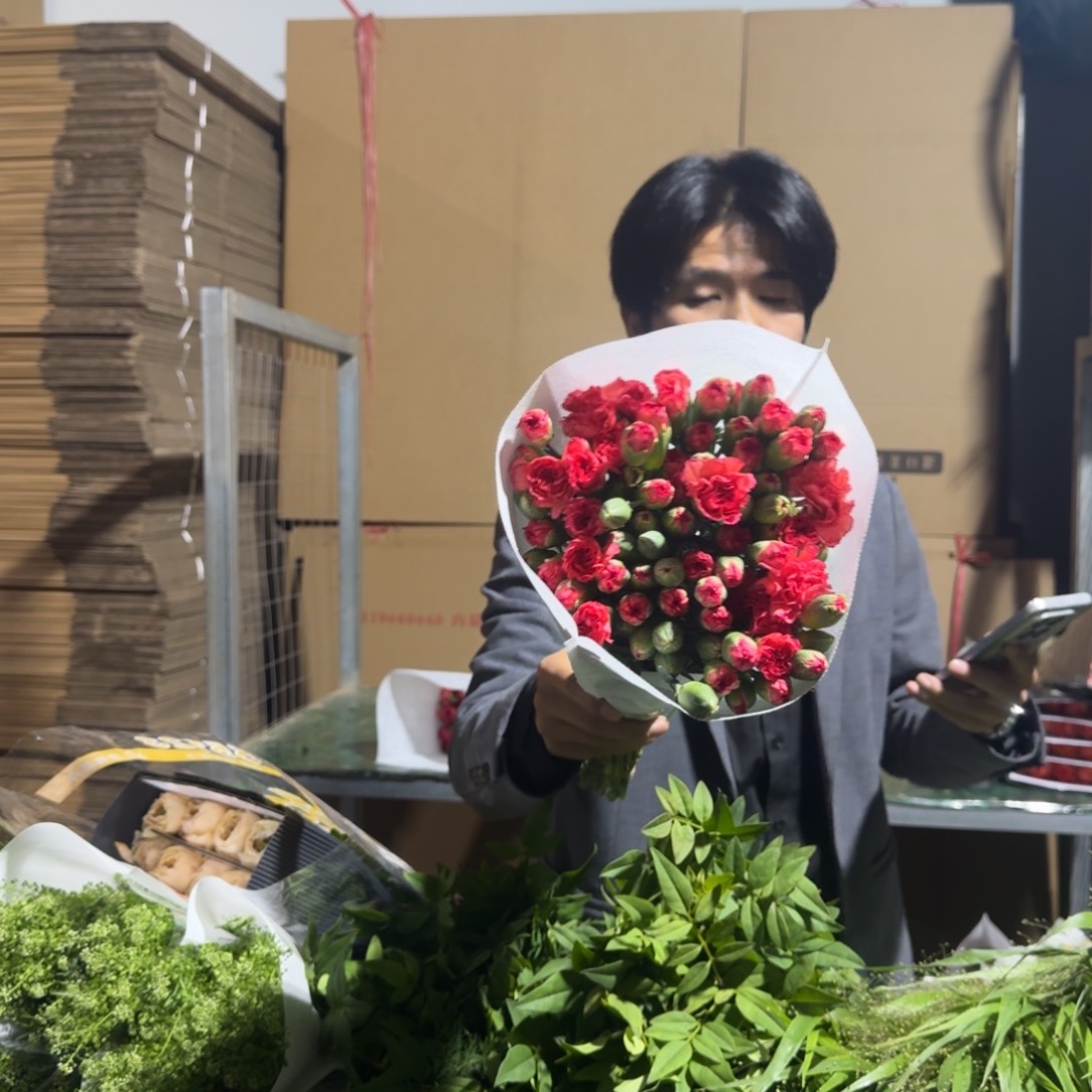 随机多头康乃馨1扎。     