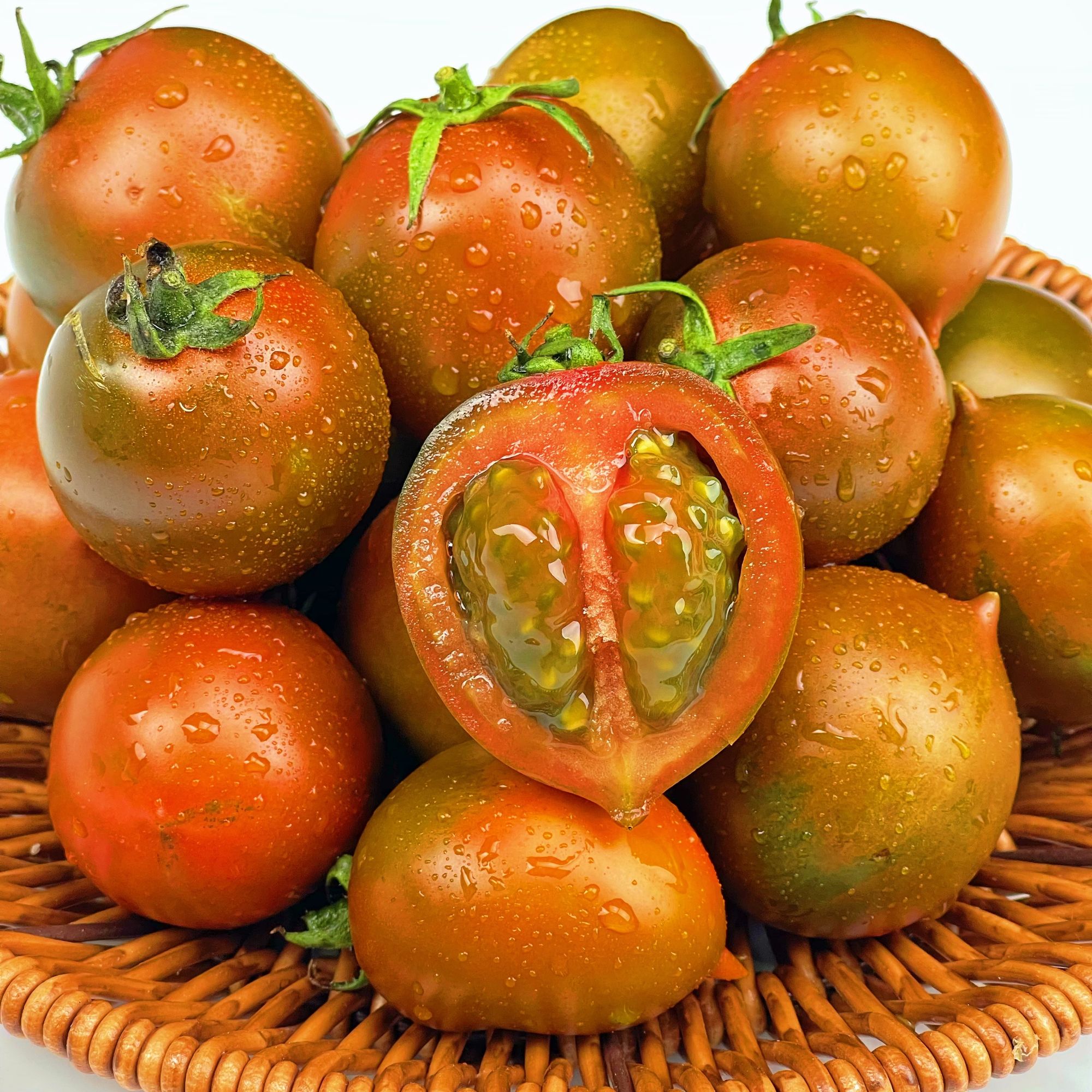 【次日达】铁皮柿子草莓番茄水果西红柿铁皮西红柿番茄表皮带青正常现象奇异果