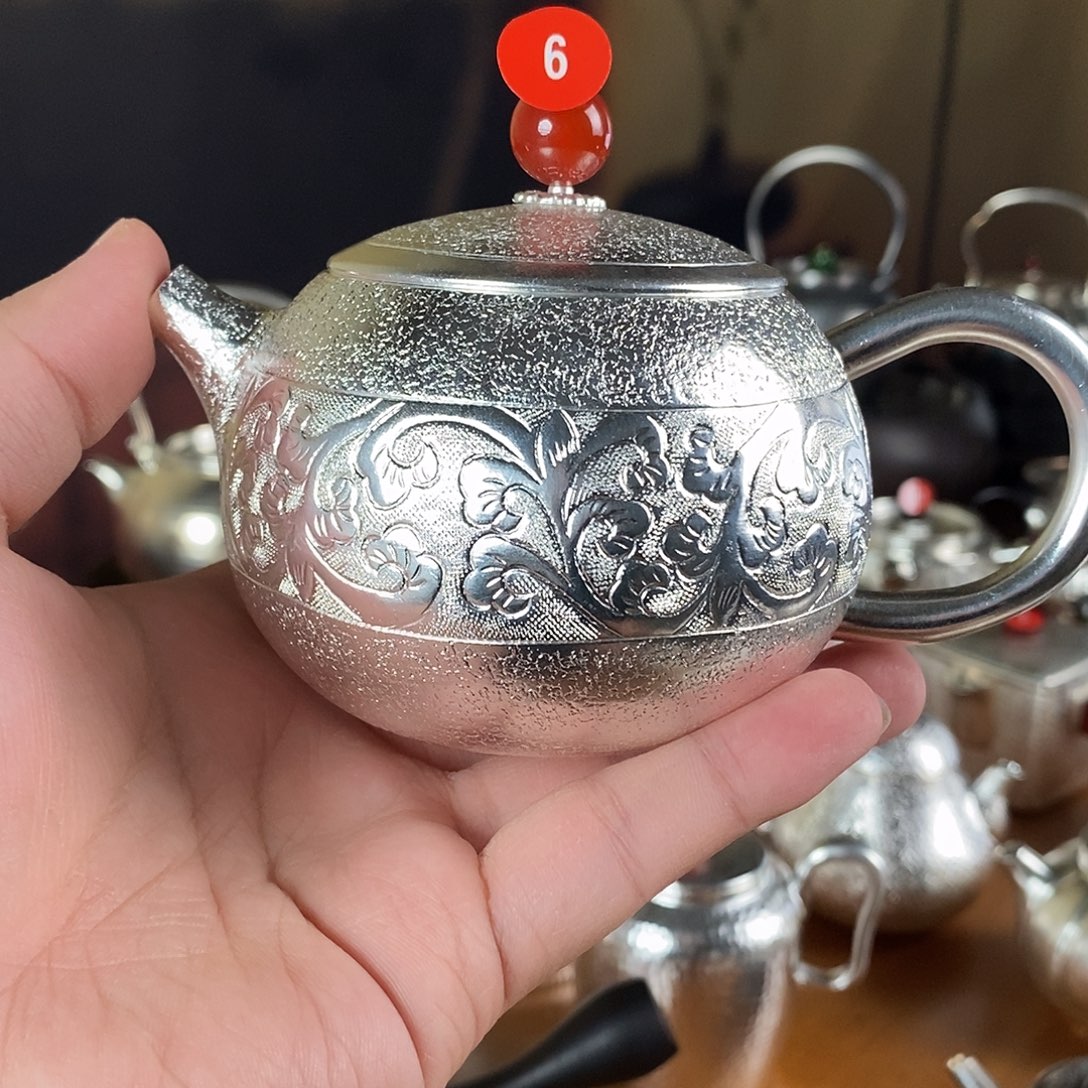 小***杰手工制作紫铜壶一