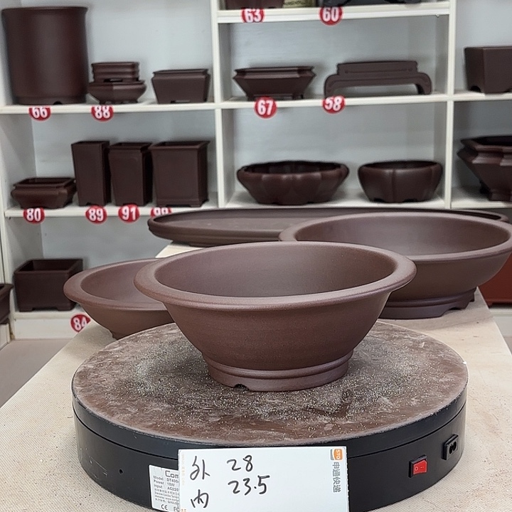 紫砂花盆小小圆盆