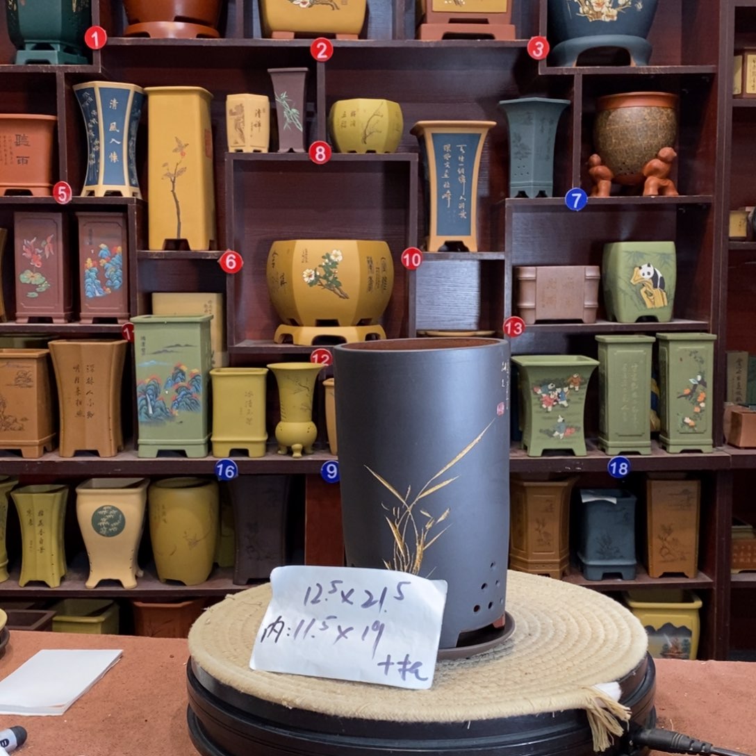 紫砂花盆紫砂作品