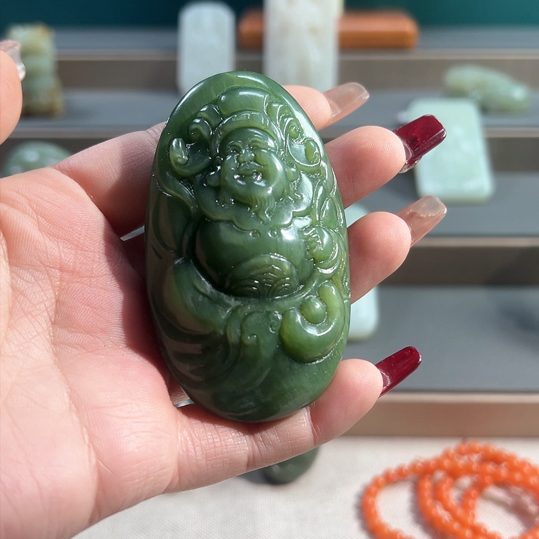和田玉吊坠(不含链)未镶嵌心*
