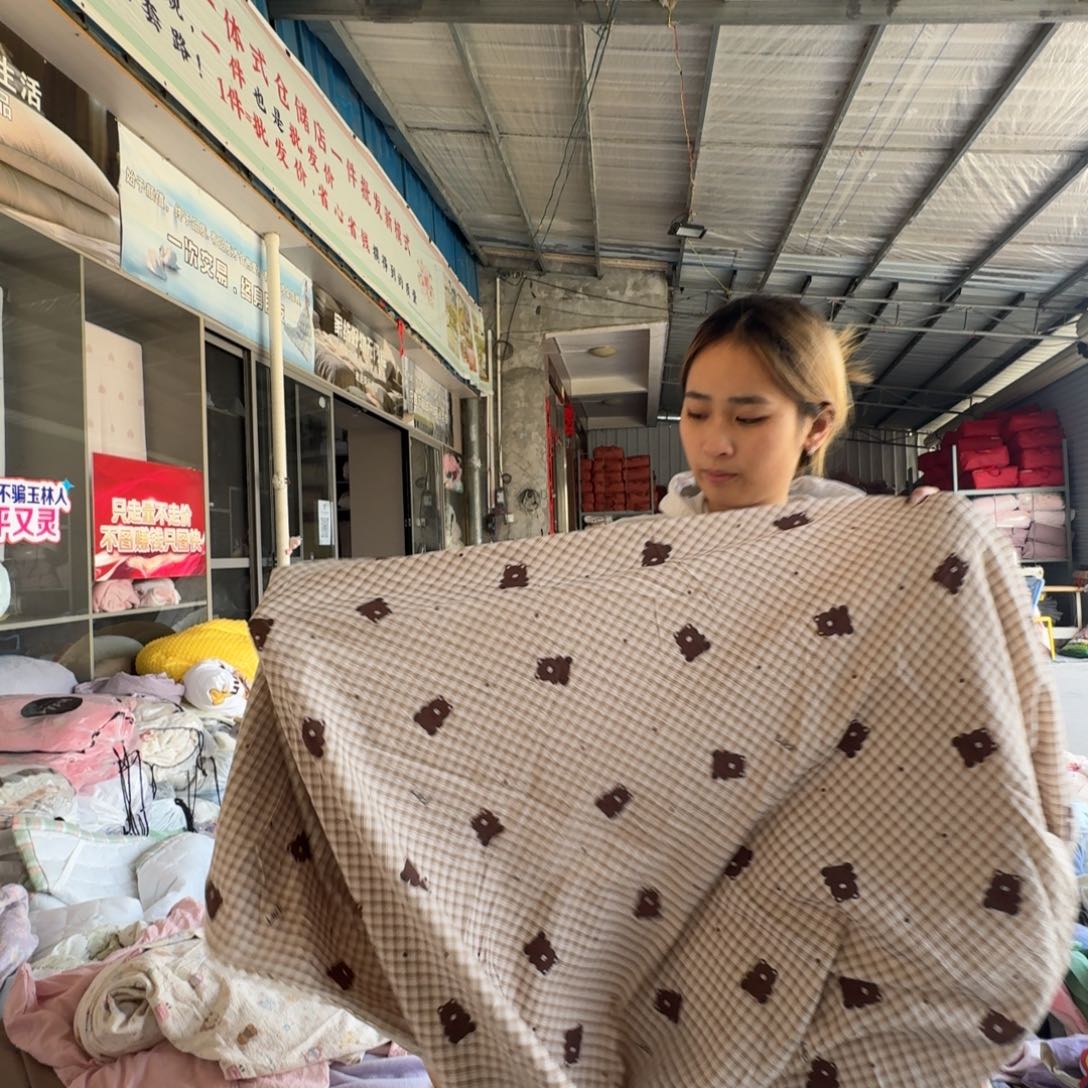 原驼毛羊羔毛两米被套