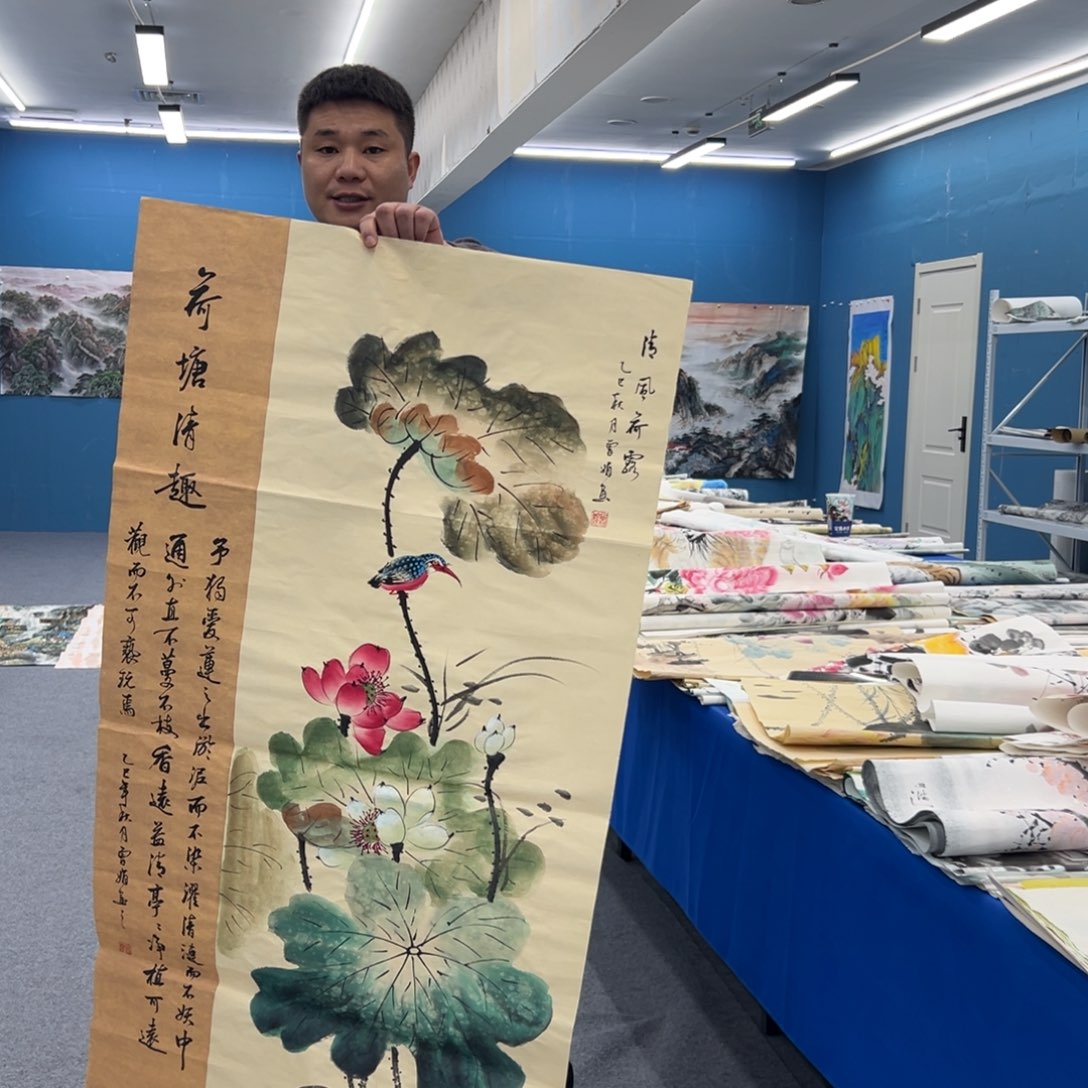 国画宣纸纯手绘字画