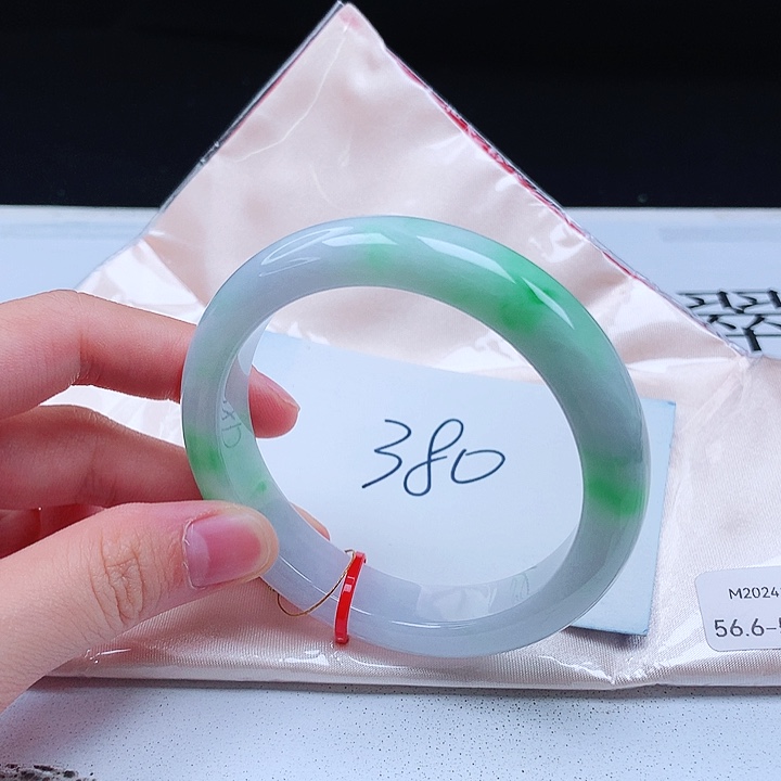 翡翠手镯未镶嵌缅甸天然a货手镯56+