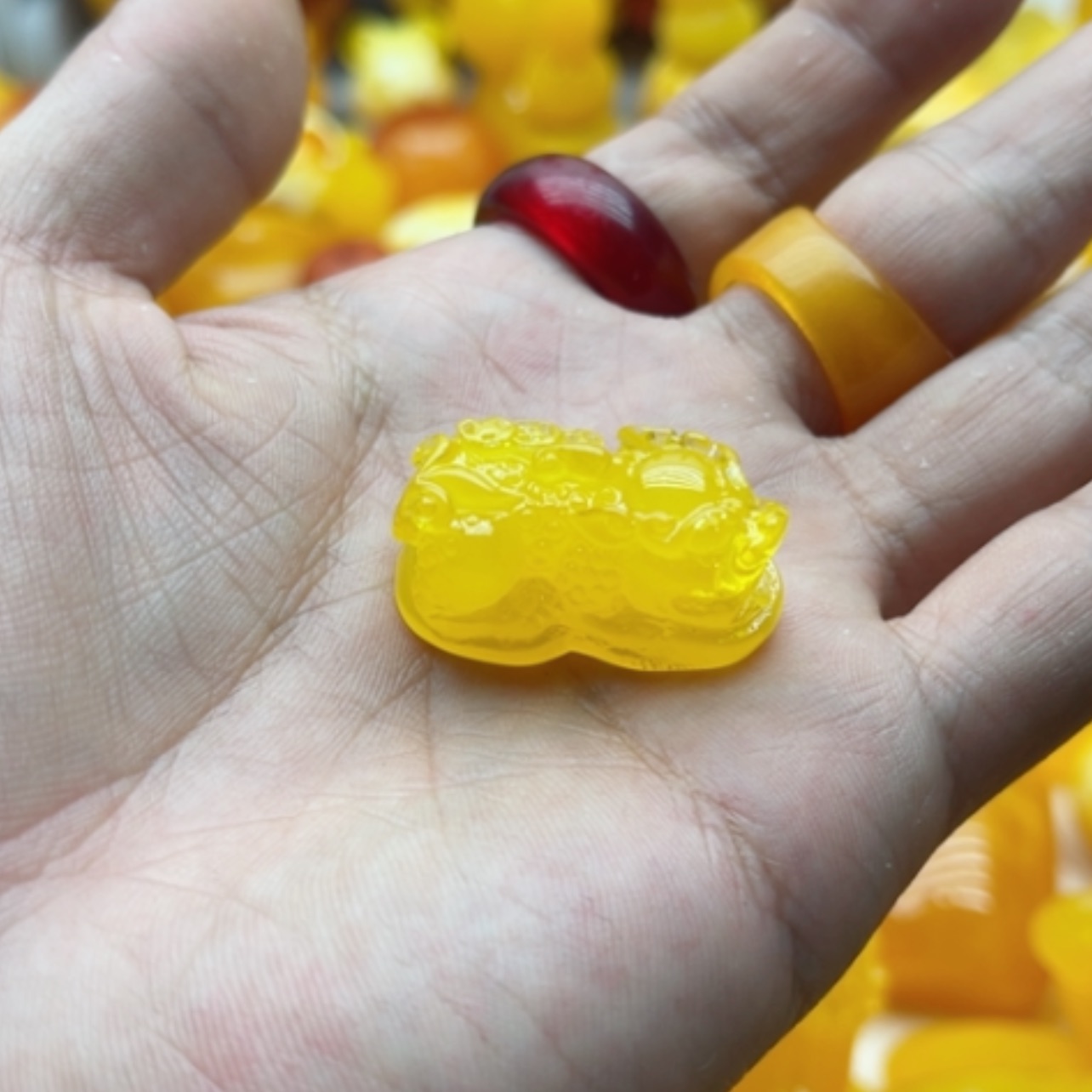 【闪购商品】琥珀手链未镶嵌蜜蜡皮休