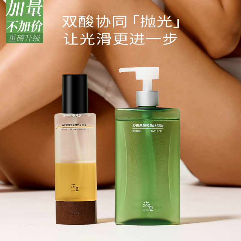 【“抛光”cp-保价618】沐浴油300ml+果酸身体油150ml-wendy