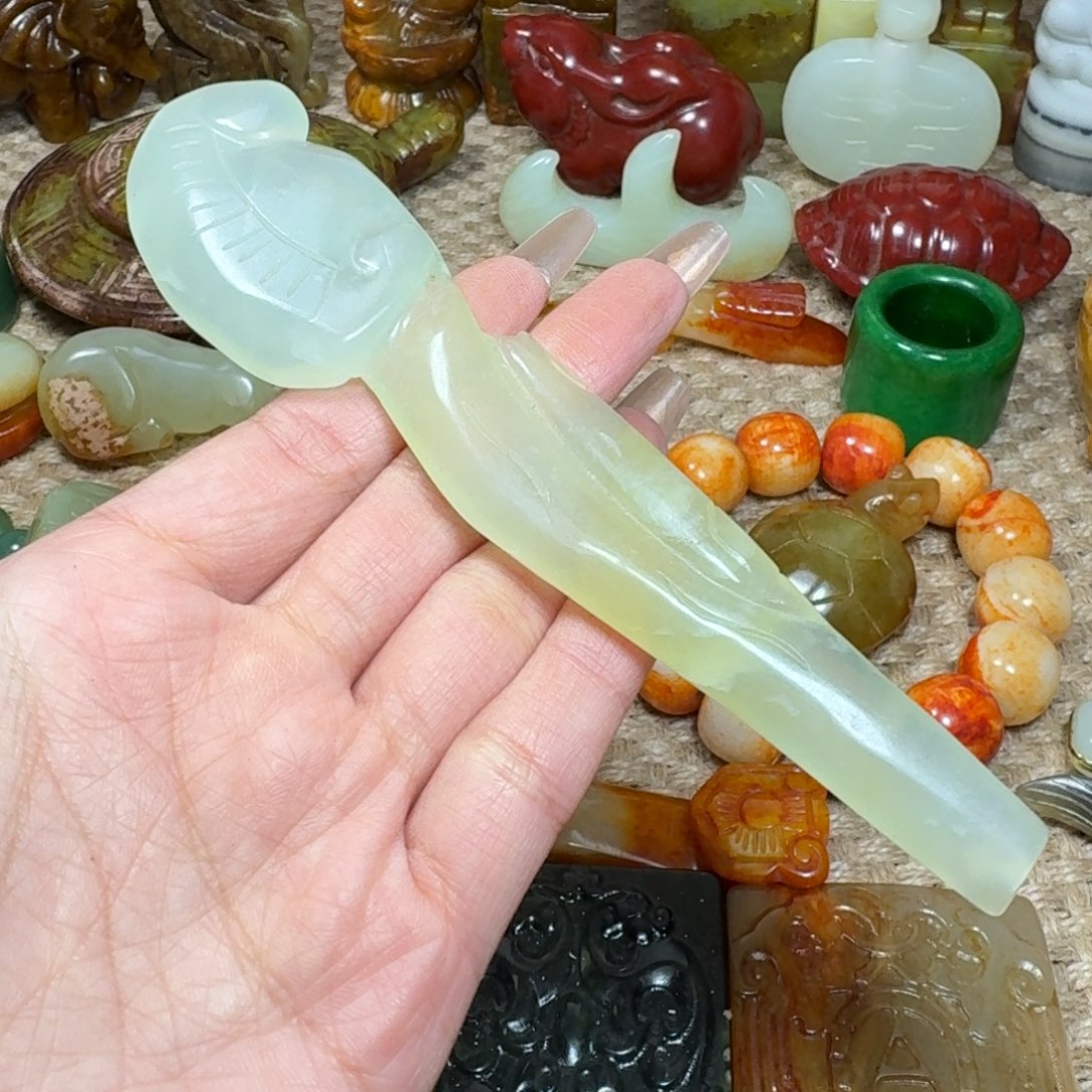 白玉菩提吊坠挂件