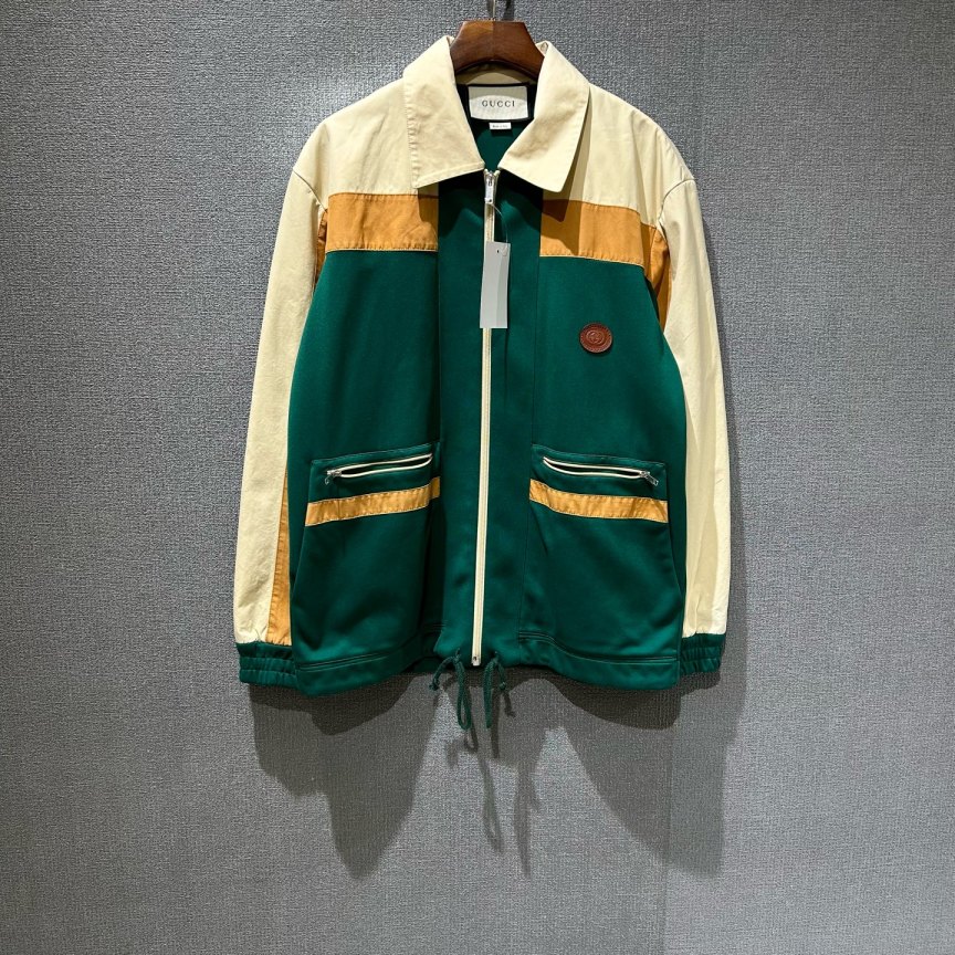 95新 GUCCI/古驰 （pm）拼色夹克外套 m码/6213