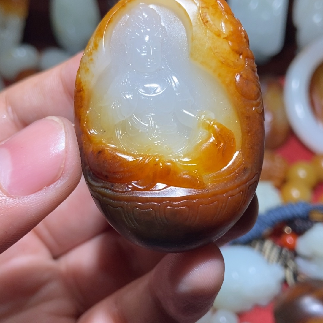 和田玉颈饰未镶嵌拼***子