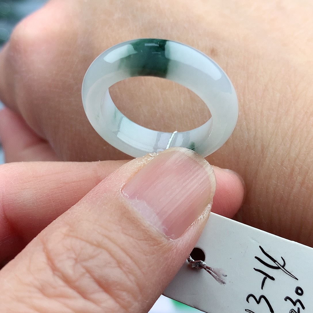 未镶嵌戒指翡翠13-14号