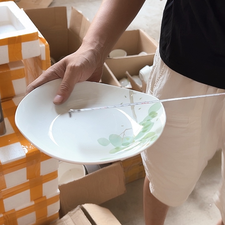 微瑕介意勿拍不退不换 源气森林8英寸盘6只