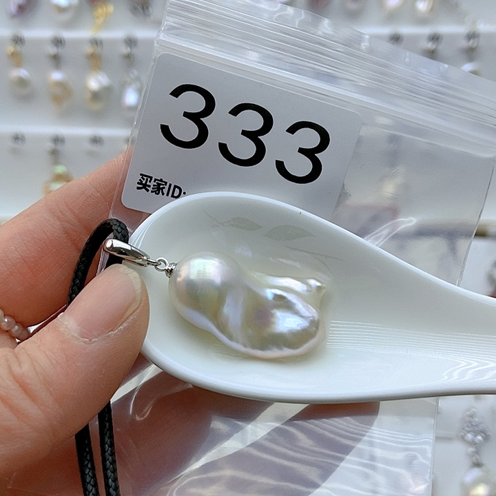 淡水珍珠颈饰银S925镶嵌