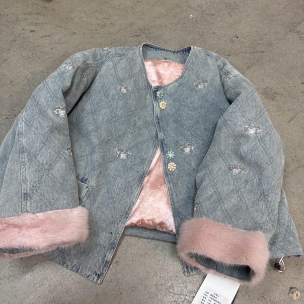 6758#《钉珠刺绣》日常新中式重工满绣宝藏国服外套百搭羽绒外衣