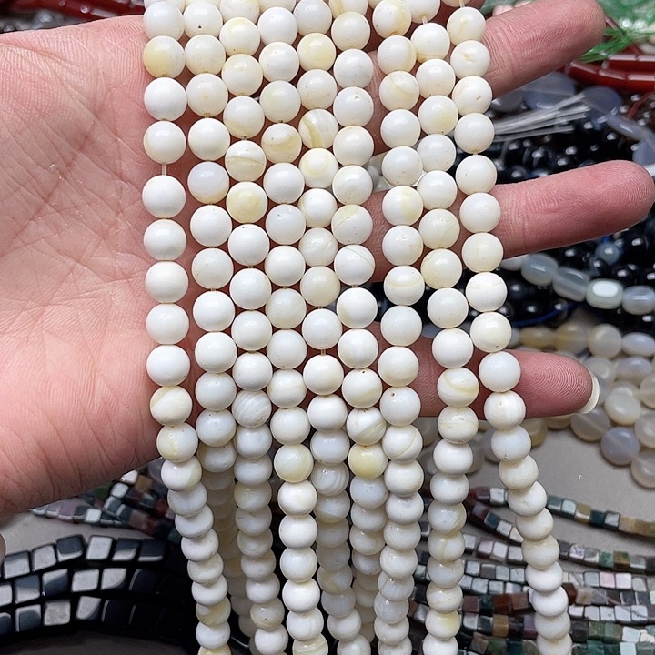 玛瑙/玉髓珠宝半成品合金一条8mm车车