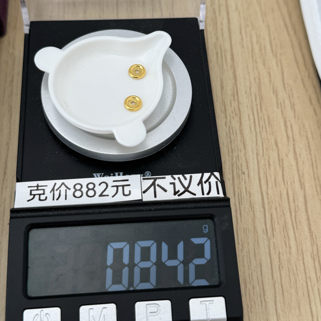 足金999 6mm车轮0.842g怡