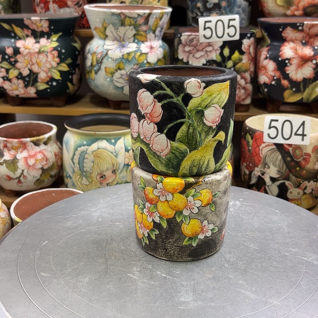 景德镇炫彩手绘口6高7