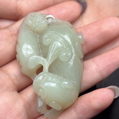 和田玉挂件未镶嵌东*