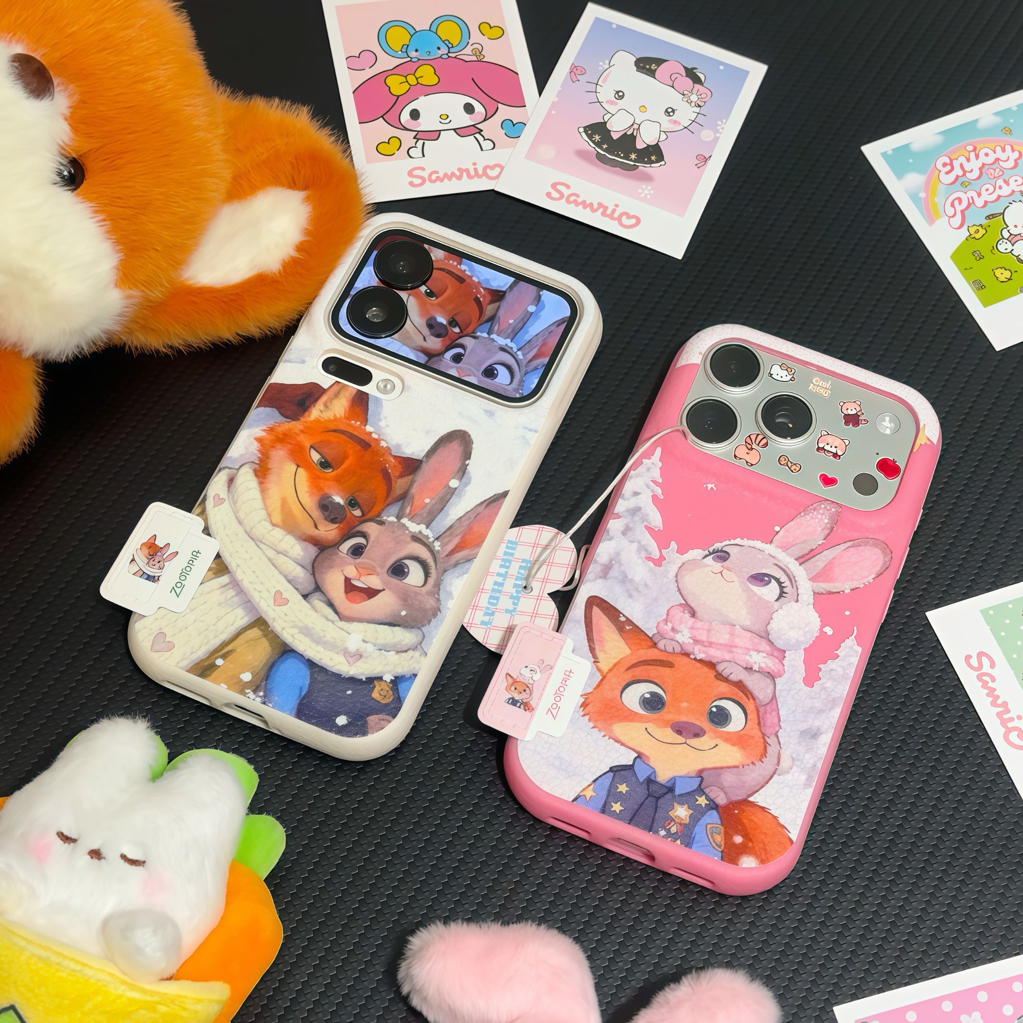 欧克里里围巾朱迪尼克标签适用苹果17/16手机壳华为vivo小米oppo