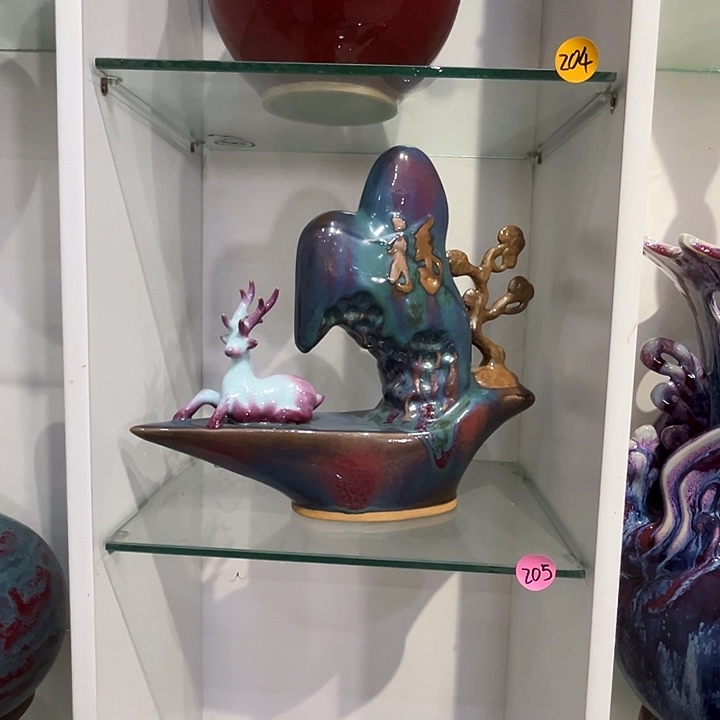 朋***料钧瓷摆件钧瓷摆件钧瓷摆件