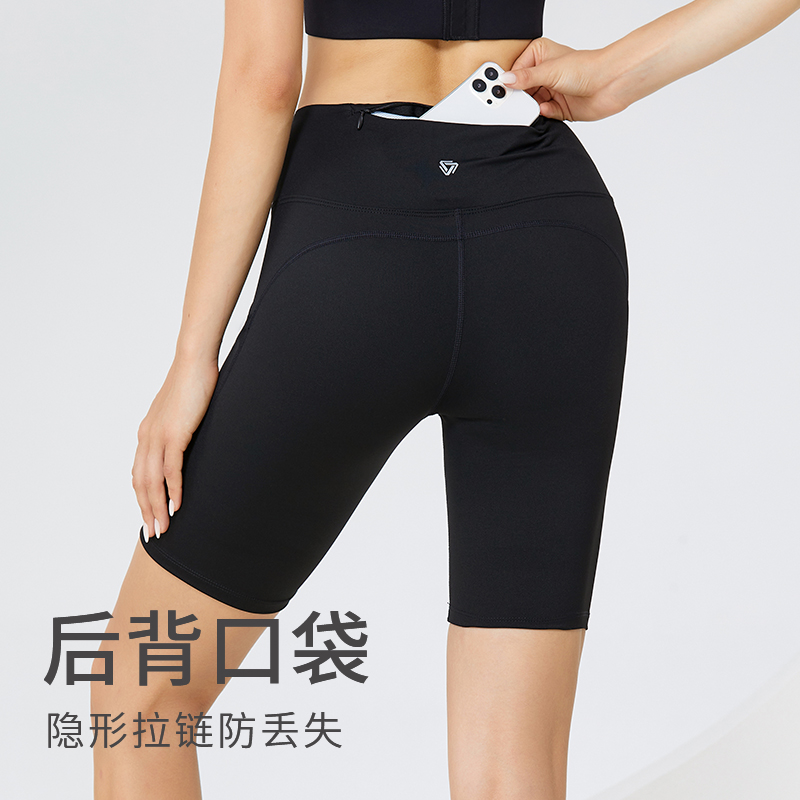 【四分压缩裤】科里芙夏季马拉松可装手机男女同款速干压缩五分裤