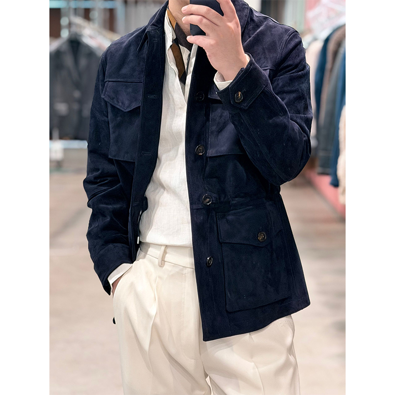 (主店)十周年特惠美式老钱PurpleLabel紫标safari 猎装DF绒面羊皮