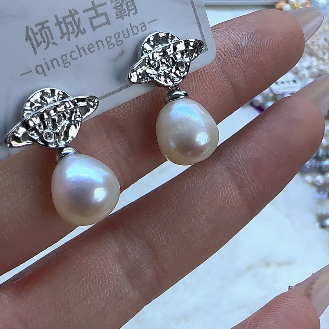 银S925镶嵌项链定制831淡水珍珠