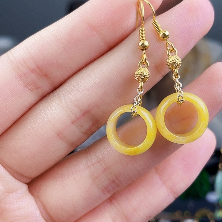 翡翠耳饰未镶嵌饰品