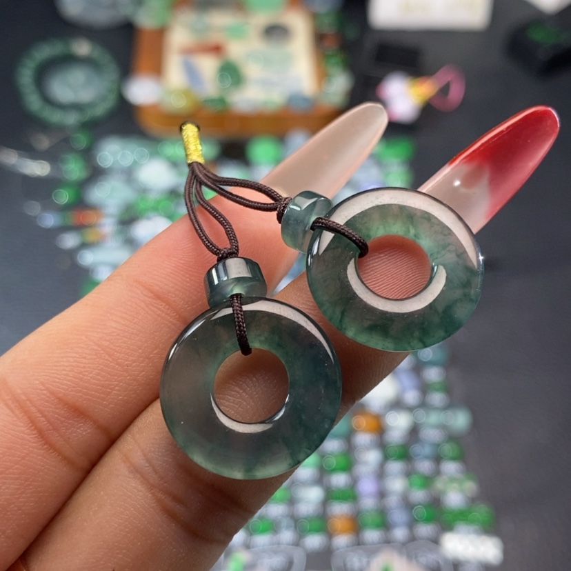 【闪购商品】翡翠挂件未镶嵌甜甜圈