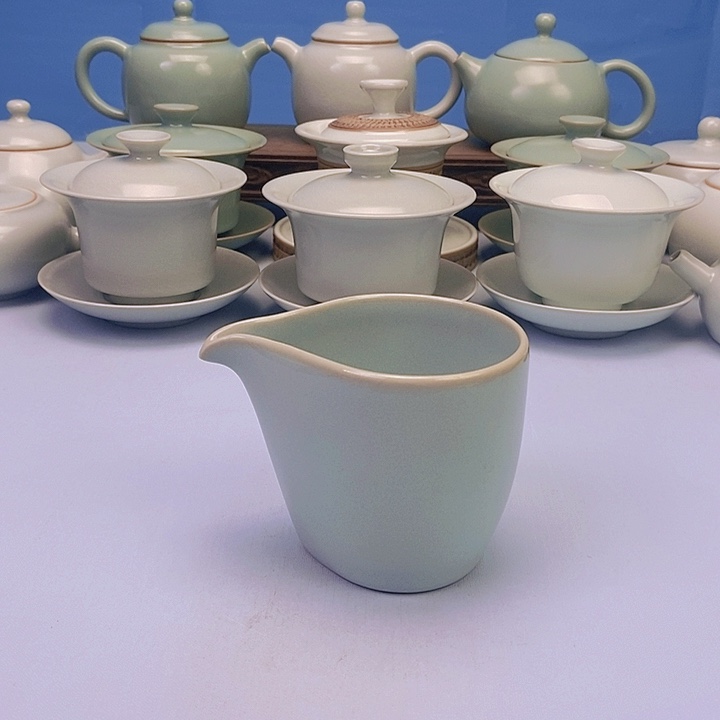 杯天青鹰嘴公道杯原矿原釉原产地