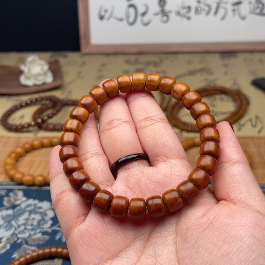 紫金鼠手串一**人实心短轴10