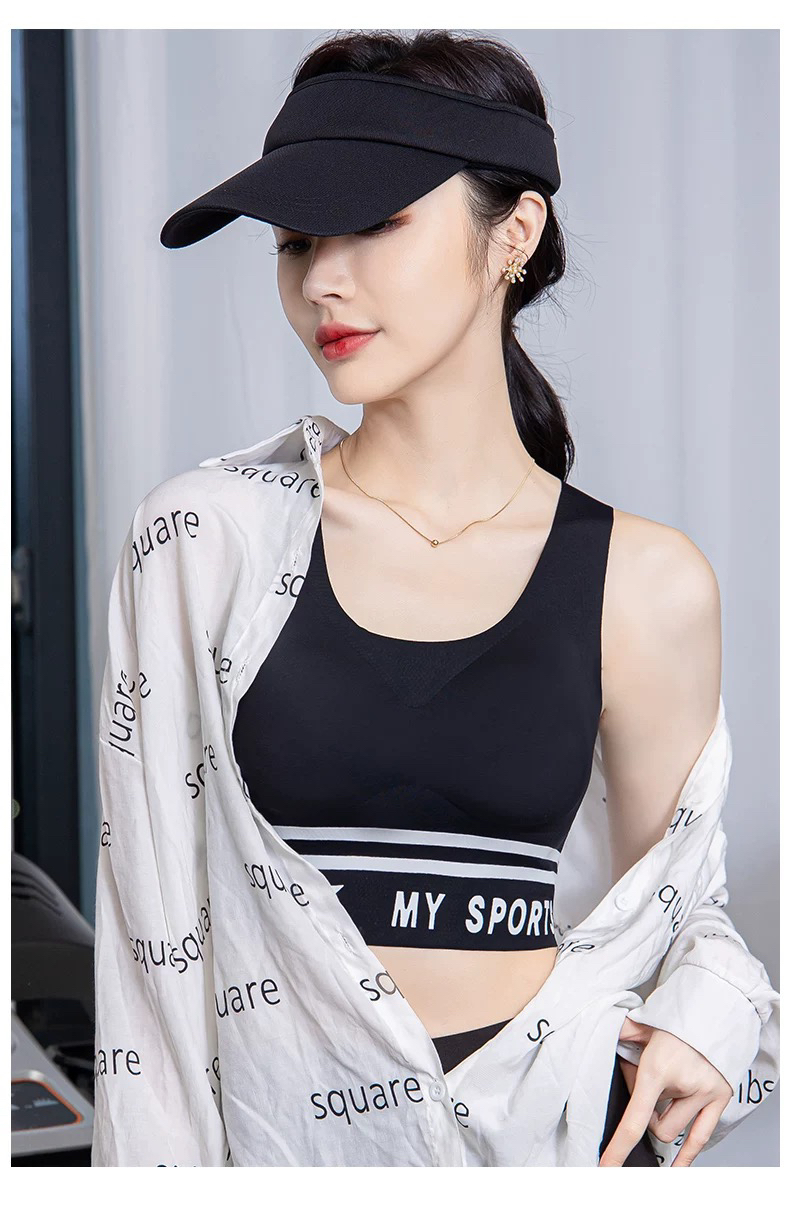 夏季运动美背内衣女薄款跑步防震高强度聚拢防下垂健身背心文胸罩