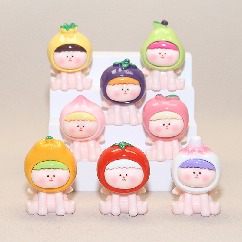 【2025新款】水果系列崽崽树脂diy食玩摆件手工挂件