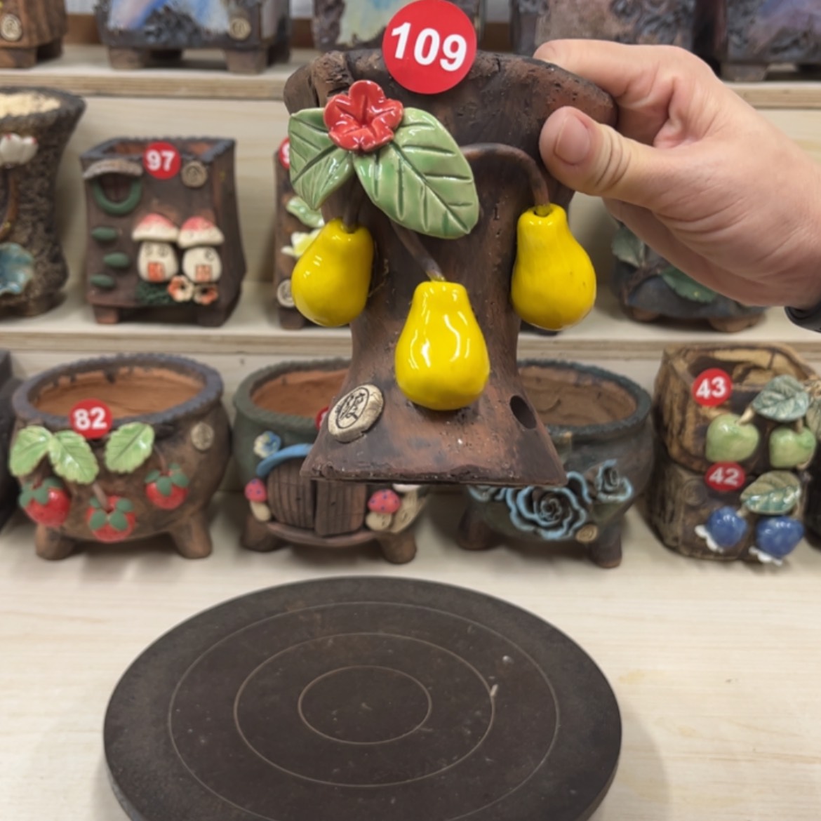 【闪购商品】紫砂花盆 109微瑕号内口9.5外高13