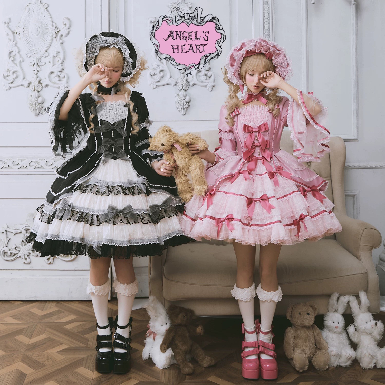 【丝绒蛋糕】天使之心丝绒蛋糕原创Lolita 华丽doll感