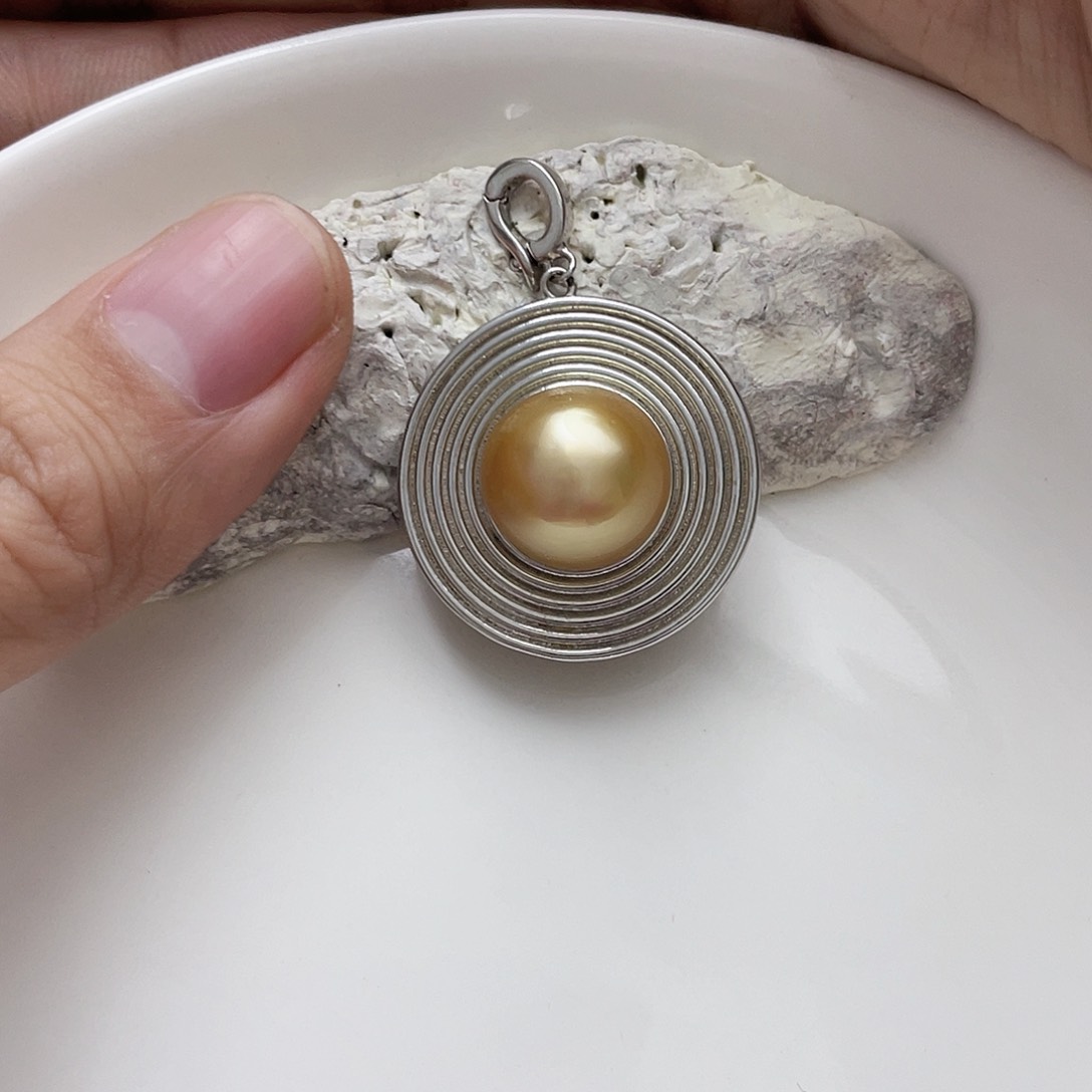 海水珍珠颈饰银S925镶嵌