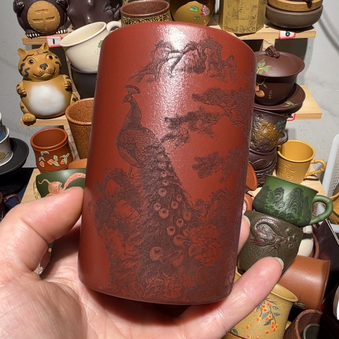 紫砂茶杯宜兴紫砂主人杯