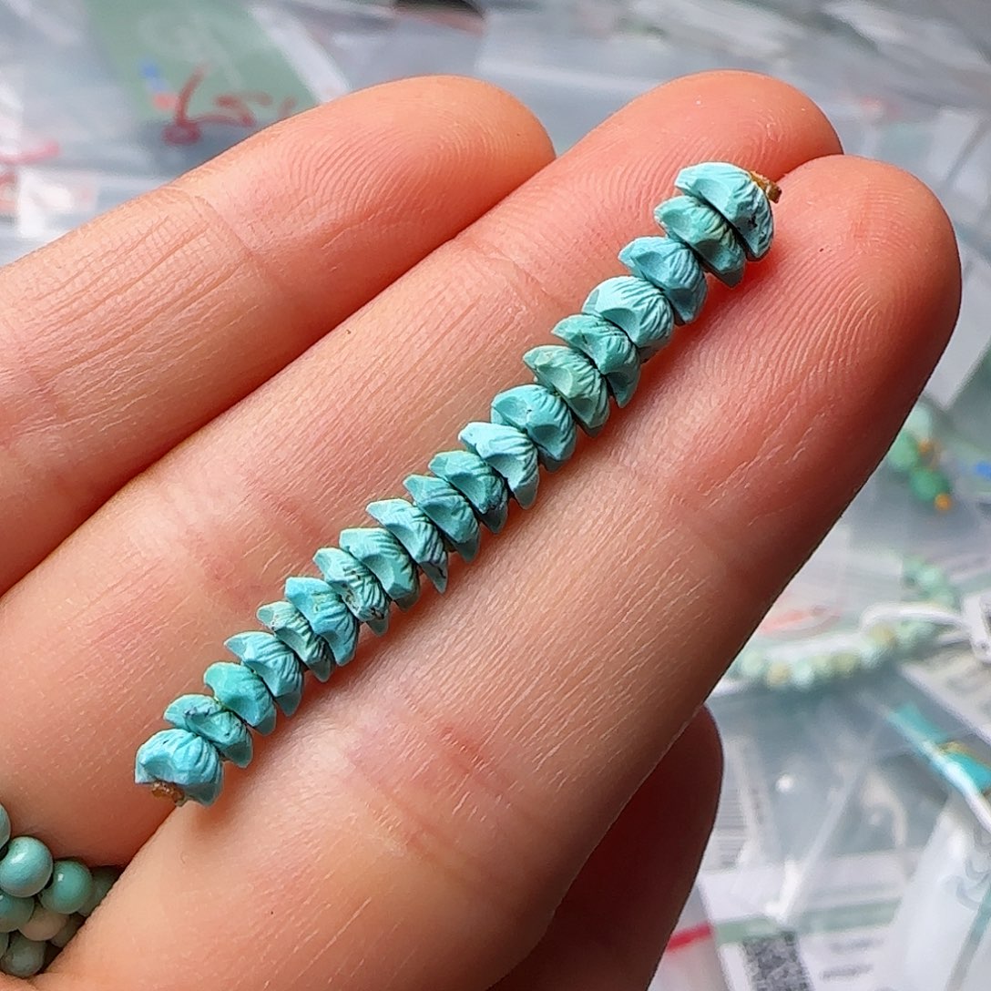 绿松石珠宝半成品未镶嵌