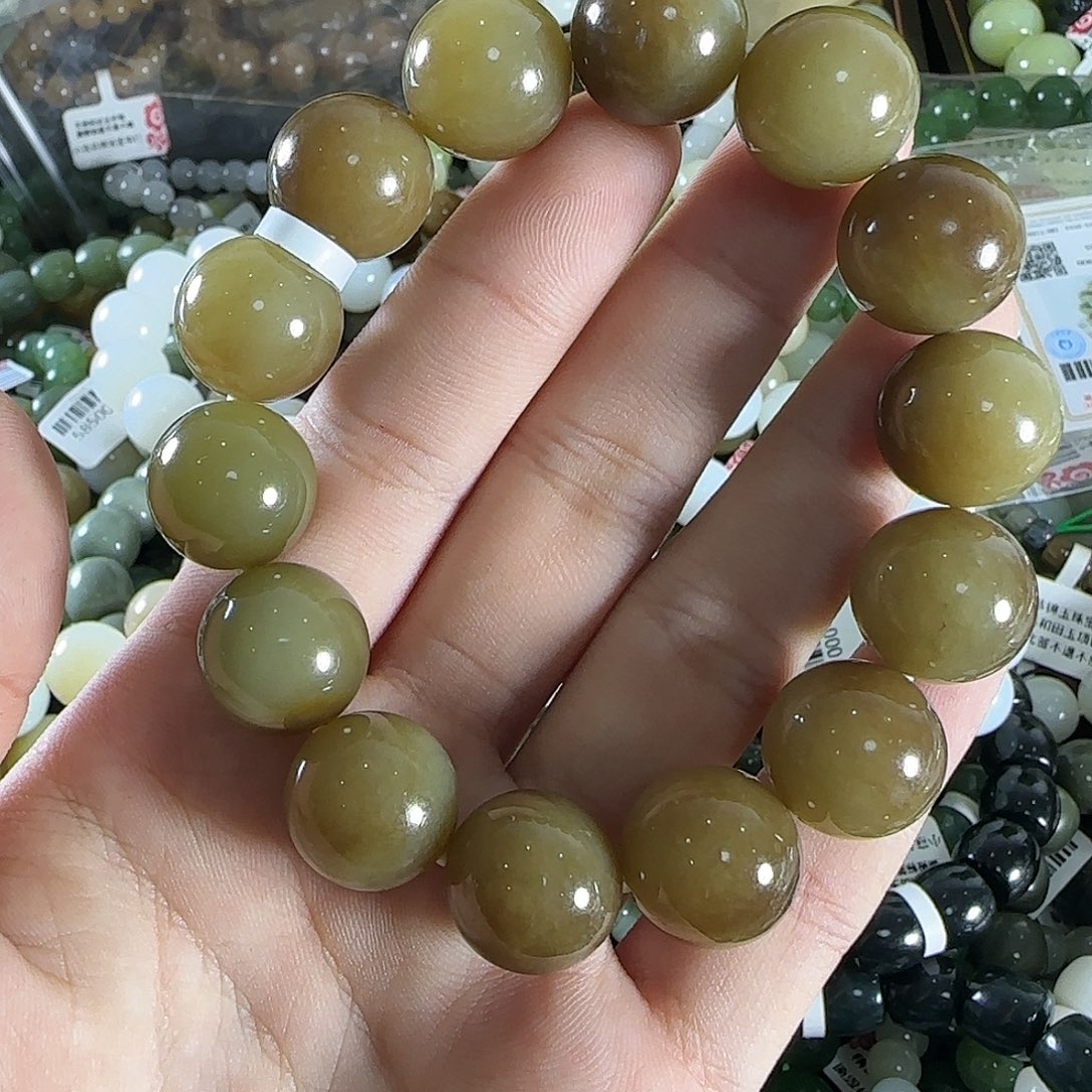 和田玉手链未镶嵌155