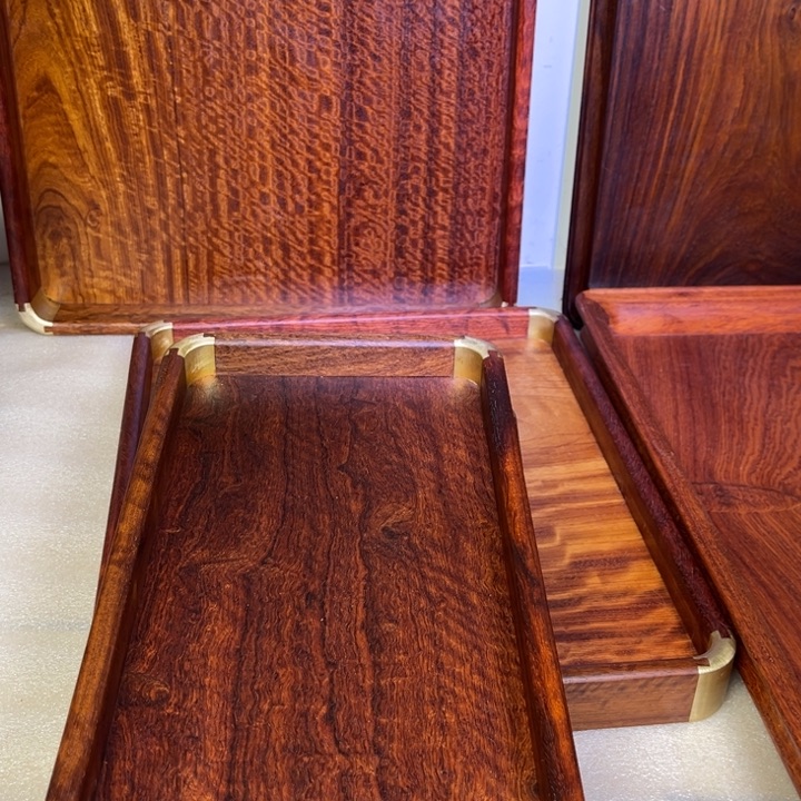 用***5木茶盘两个大果紫檀