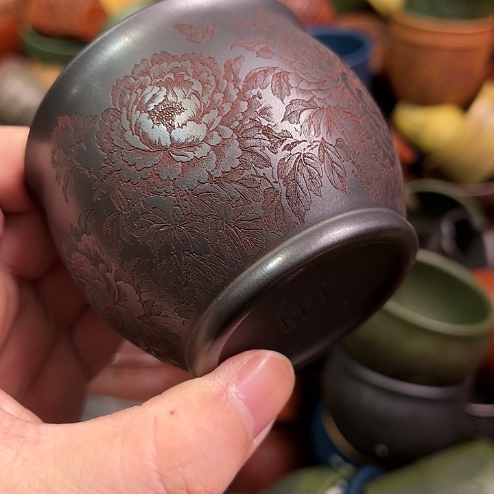 紫砂茶杯全手工紫砂主人杯