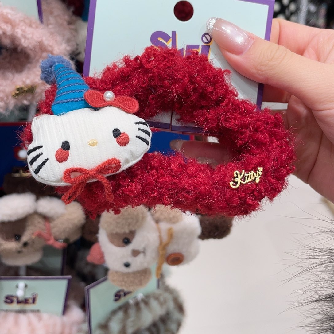 布艺非金属红色Kitty大抓